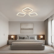Πολυέλαιος LED ERIKA 20W, 3 τετράγωνα, ουδέτερο φως 4000k, Λευκό, μέταλλο και ακρυλικό εφαρμοσμένο πολυέλαιοι LED Προεπιλεγμένος τίτλος Alessandro Design