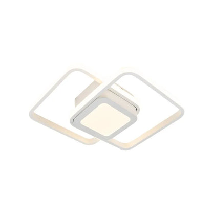 DUOFORM LED Πολυέλαιος 21W, 3 τετράγωνα, Κρύο/Ζεστό/Ουδέτερο φως, Λευκοί Εφαρμοσμένοι πολυέλαιοι LED Προεπιλεγμένος τίτλος Alessandro Design