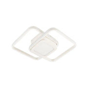 DUOFORM LED Πολυέλαιος 21W, 3 τετράγωνα, Κρύο/Ζεστό/Ουδέτερο φως, Λευκοί Εφαρμοσμένοι πολυέλαιοι LED Προεπιλεγμένος τίτλος Alessandro Design