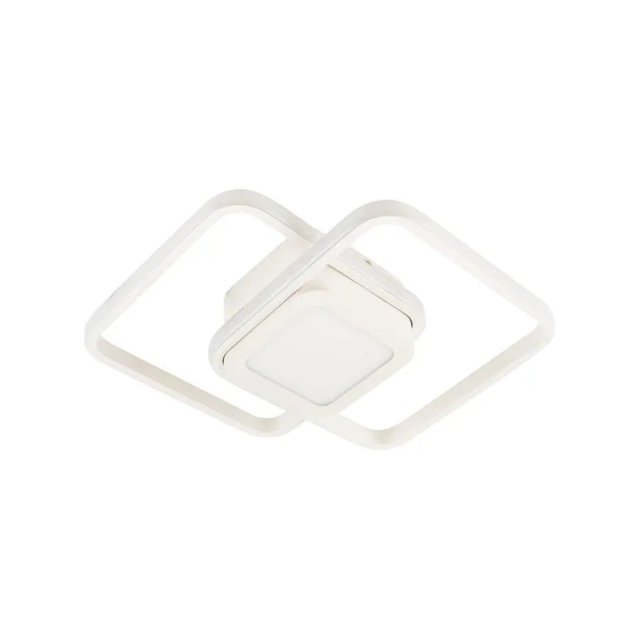 DUOFORM LED Πολυέλαιος 21W, 3 τετράγωνα, Κρύο/Ζεστό/Ουδέτερο φως, Λευκοί Εφαρμοσμένοι πολυέλαιοι LED Προεπιλεγμένος τίτλος Alessandro Design