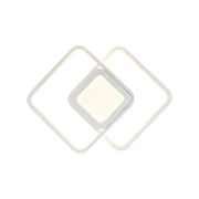 DUOFORM LED Πολυέλαιος 21W, 3 τετράγωνα, Κρύο/Ζεστό/Ουδέτερο φως, Λευκοί Εφαρμοσμένοι πολυέλαιοι LED Προεπιλεγμένος τίτλος Alessandro Design