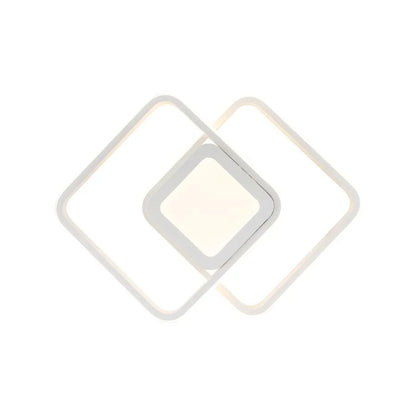 DUOFORM LED Πολυέλαιος 21W, 3 τετράγωνα, Κρύο/Ζεστό/Ουδέτερο φως, Λευκοί Εφαρμοσμένοι πολυέλαιοι LED Προεπιλεγμένος τίτλος Alessandro Design