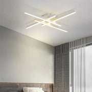 Πολυέλαιος LED με τηλεχειριστήριο MORA 80W, 4 Στοιχεία, Γραμμικό, Κρύο/Ζεστό/Ουδέτερο φως, Ρυθμιζόμενο, Λευκός πολυέλαιος LED με τηλεχειριστήριο Προεπιλεγμένος τίτλος Alessandro Design