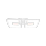 Πολυέλαιος LED με τηλεχειριστήριο FELIX 28W, 2 τετράγωνα, κρύο/θερμό/ουδέτερο φως, ρυθμιζόμενο, λευκός πολυέλαιος LED με τηλεχειριστήριο Προεπιλεγμένος τίτλος Alessandro Design