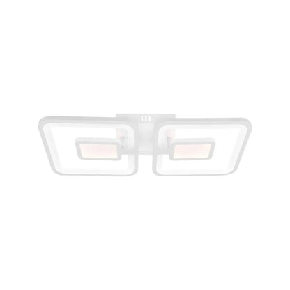 Πολυέλαιος LED με τηλεχειριστήριο FELIX 28W, 2 τετράγωνα, κρύο/θερμό/ουδέτερο φως, ρυθμιζόμενο, λευκός πολυέλαιος LED με τηλεχειριστήριο Προεπιλεγμένος τίτλος Alessandro Design