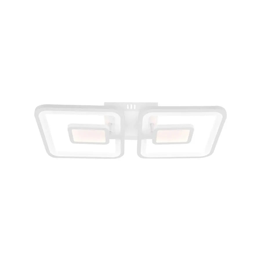 Πολυέλαιος LED με τηλεχειριστήριο FELIX 28W, 2 τετράγωνα, κρύο/θερμό/ουδέτερο φως, ρυθμιζόμενο, λευκός πολυέλαιος LED με τηλεχειριστήριο Προεπιλεγμένος τίτλος Alessandro Design