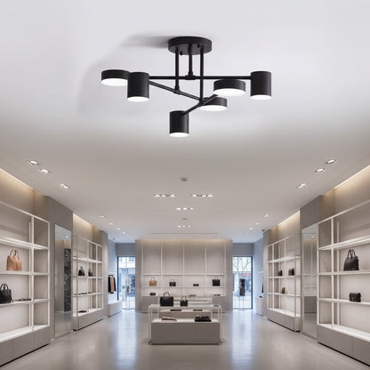 Πολυέλαιος LED GALIOS 26W, 6 Στοιχεία, Κρύο/Ζεστό/Ουδέτερο φως, Μαύρο Εφαρμοσμένο Πολυέλαιοι LED Προεπιλεγμένος τίτλος Alessandro Design
