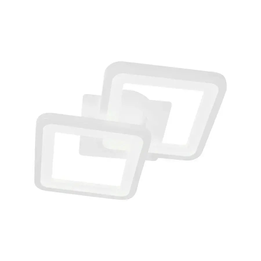 Φωτιστικό οροφής GIANI LED 26W, 2 Τετράγωνα, Κρύο/Ζεστό/Ουδέτερο φως, Λευκό