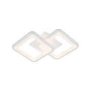 Φωτιστικό οροφής GIANI LED 26W, 2 Τετράγωνα, Κρύο/Ζεστό/Ουδέτερο φως, Λευκό
