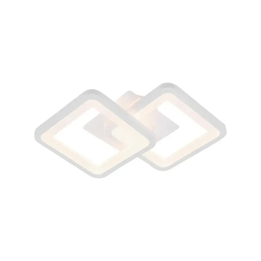 Φωτιστικό οροφής GIANI LED 26W, 2 Τετράγωνα, Κρύο/Ζεστό/Ουδέτερο φως, Λευκό