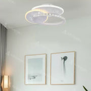 Φωτιστικό οροφής LED με κρύσταλλο HOLLANCE 24W, 3 Στοιχεία, Κρύο/Ζεστό/Ουδέτερο φως, Λευκό