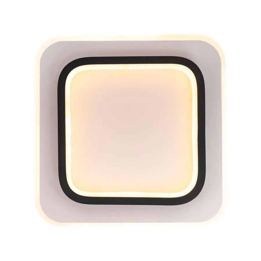 Φωτιστικό οροφής KHAI 20W LED, Κρύο/Ζεστό/Ουδέτερο φως, Μαύρο Λευκό