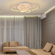 Πολυέλαιος LED με τηλεχειριστήριο TIANA 78W, 3 Ellipse, Κρύο/Ζεστό/Ουδέτερο φως, Dimmable, Λευκός πολυέλαιος LED με τηλεχειριστήριο Προεπιλεγμένος τίτλος Alessandro Design