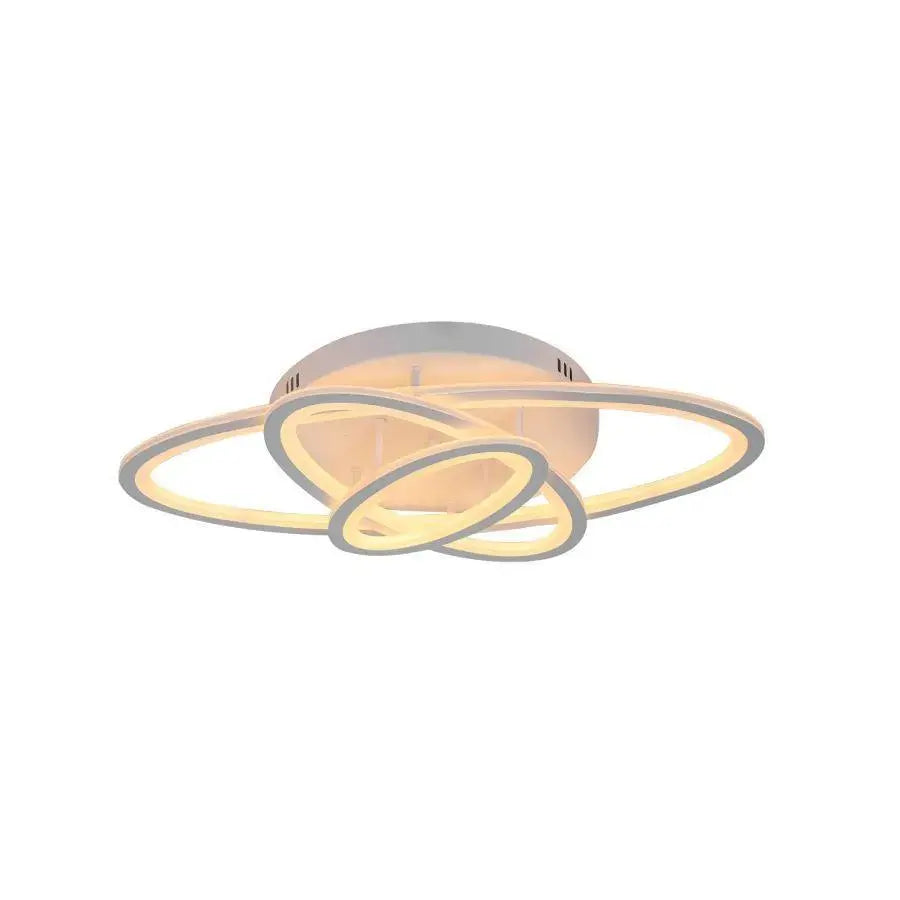 Πολυέλαιος LED με τηλεχειριστήριο TIANA 78W, 3 Ellipse, Κρύο/Ζεστό/Ουδέτερο φως, Dimmable, Λευκός πολυέλαιος LED με τηλεχειριστήριο Προεπιλεγμένος τίτλος Alessandro Design