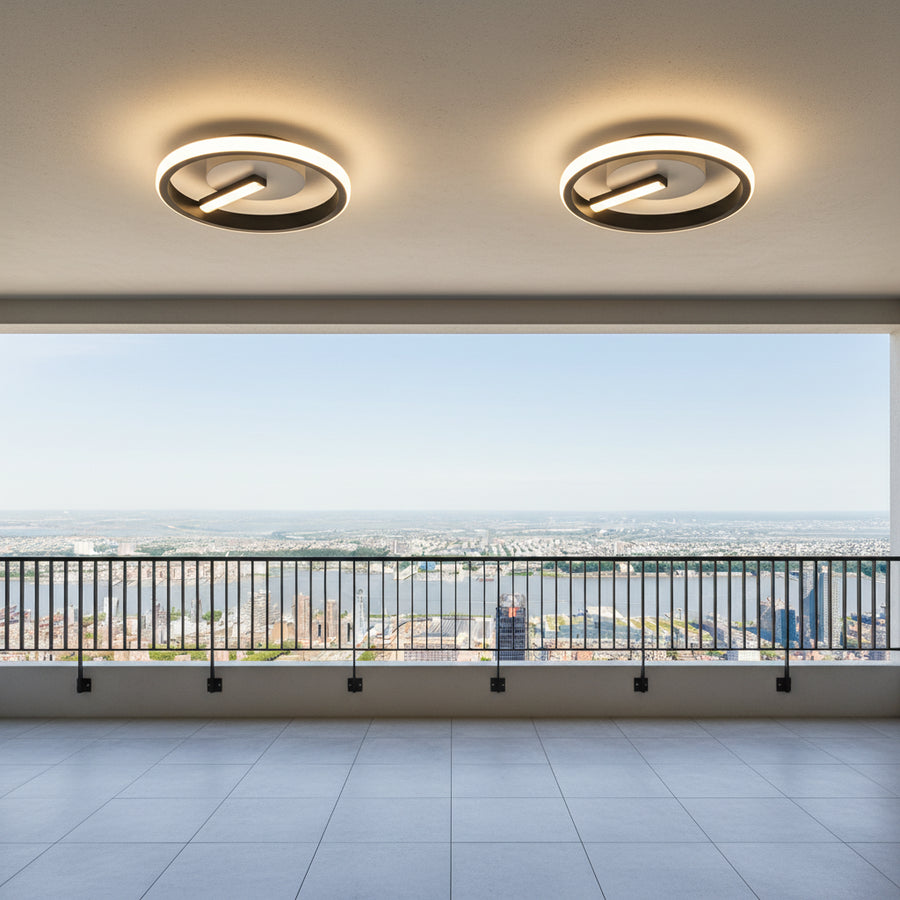 Πολυέλαιος LED VICTORIA 19W, Στρογγυλό, Κρύο/Ζεστό/Ουδέτερο φως, Μαύρο, Λευκό Εφαρμοσμένο LED Πολυέλαιοι Προεπιλεγμένος τίτλος Alessandro Design