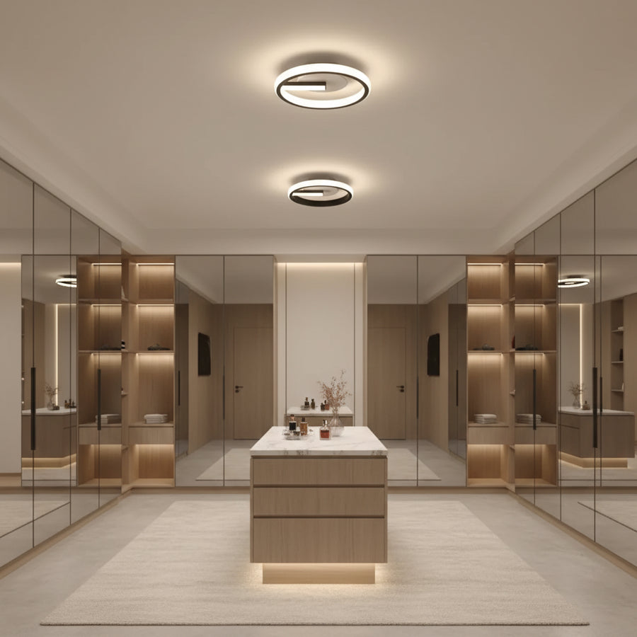 Πολυέλαιος LED VICTORIA 19W, Στρογγυλό, Κρύο/Ζεστό/Ουδέτερο φως, Μαύρο, Λευκό Εφαρμοσμένο LED Πολυέλαιοι Προεπιλεγμένος τίτλος Alessandro Design