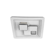 Πολυέλαιος LED KEREN 33W, Τετράγωνο, Κρύο/Ζεστό/Ουδέτερο φως 3000K/4000K/6000K, Λευκό, Μεταλλικό και Ακρυλικό LED Πολυέλαιοι Προεπιλεγμένος τίτλος Alessandro Design