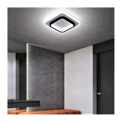 Φωτιστικό οροφής KHAI 20W LED, Κρύο/Ζεστό/Ουδέτερο φως, Μαύρο Λευκό