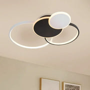 Πολυέλαιος LED με τηλεχειριστήριο KILLIAN 80W, 4 κύκλοι, κρύο/θερμό/ουδέτερο φως, ρυθμιζόμενο, μαύρο λευκό πολυέλαιοι LED με τηλεχειριστήριο Προεπιλεγμένος τίτλος Alessandro Design
