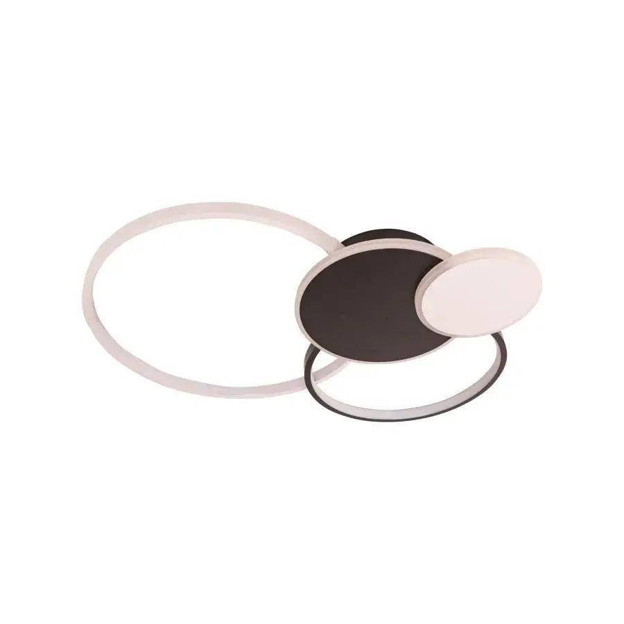 Πολυέλαιος LED με τηλεχειριστήριο KILLIAN 80W, 4 κύκλοι, κρύο/θερμό/ουδέτερο φως, ρυθμιζόμενο, μαύρο λευκό πολυέλαιοι LED με τηλεχειριστήριο Προεπιλεγμένος τίτλος Alessandro Design