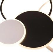 Πολυέλαιος LED με τηλεχειριστήριο KILLIAN 80W, 4 κύκλοι, κρύο/θερμό/ουδέτερο φως, ρυθμιζόμενο, μαύρο λευκό πολυέλαιοι LED με τηλεχειριστήριο Προεπιλεγμένος τίτλος Alessandro Design