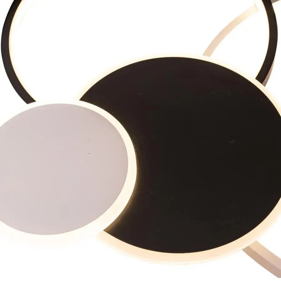 Πολυέλαιος LED με τηλεχειριστήριο KILLIAN 80W, 4 κύκλοι, κρύο/θερμό/ουδέτερο φως, ρυθμιζόμενο, μαύρο λευκό πολυέλαιοι LED με τηλεχειριστήριο Προεπιλεγμένος τίτλος Alessandro Design