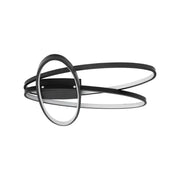 Πολυέλαιος LED με τηλεχειριστήριο ORBITA 74W, 3 Στοιχεία, Οβάλ, Κρύο/Ζεστό/Ουδέτερο φως, Ρυθμιζόμενο, Μαύροι πολυέλαιοι LED με τηλεχειριστήριο Προεπιλεγμένος τίτλος Alessandro Design