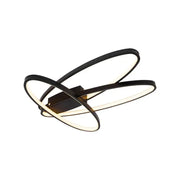 Πολυέλαιος LED με τηλεχειριστήριο ORBITA 74W, 3 Στοιχεία, Οβάλ, Κρύο/Ζεστό/Ουδέτερο φως, Ρυθμιζόμενο, Μαύροι πολυέλαιοι LED με τηλεχειριστήριο Προεπιλεγμένος τίτλος Alessandro Design