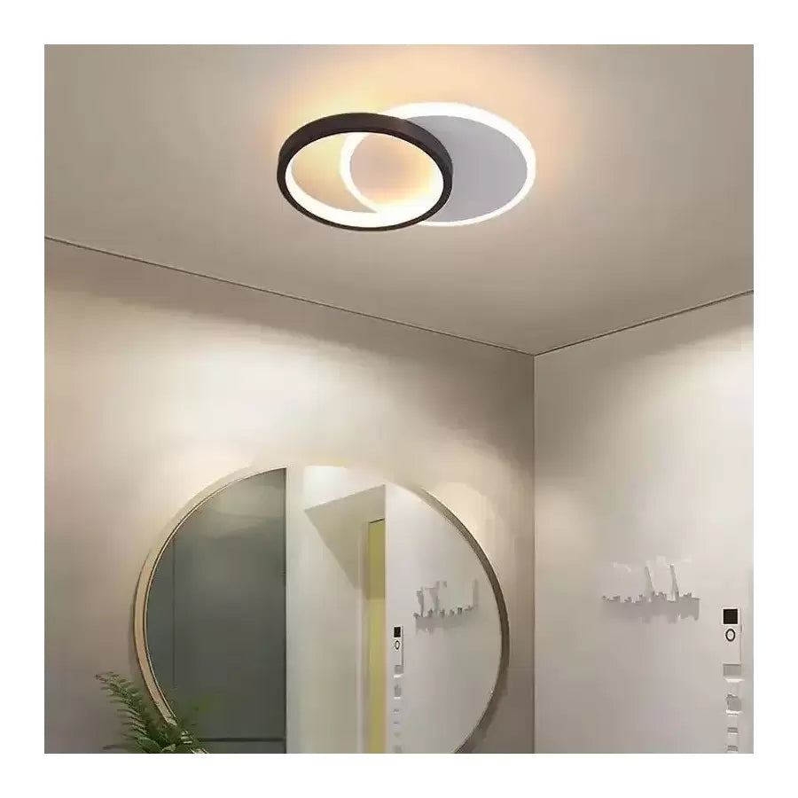 Πολυέλαιος MARIO LED 24W, Κρύο/Ζεστό/Ουδέτερο φως Μαύρο Λευκό