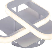 Πολυέλαιος LED LILIA 20W, 2 Τετράγωνα, Κρύο/Ζεστό/Ουδέτερο φως, Λευκό