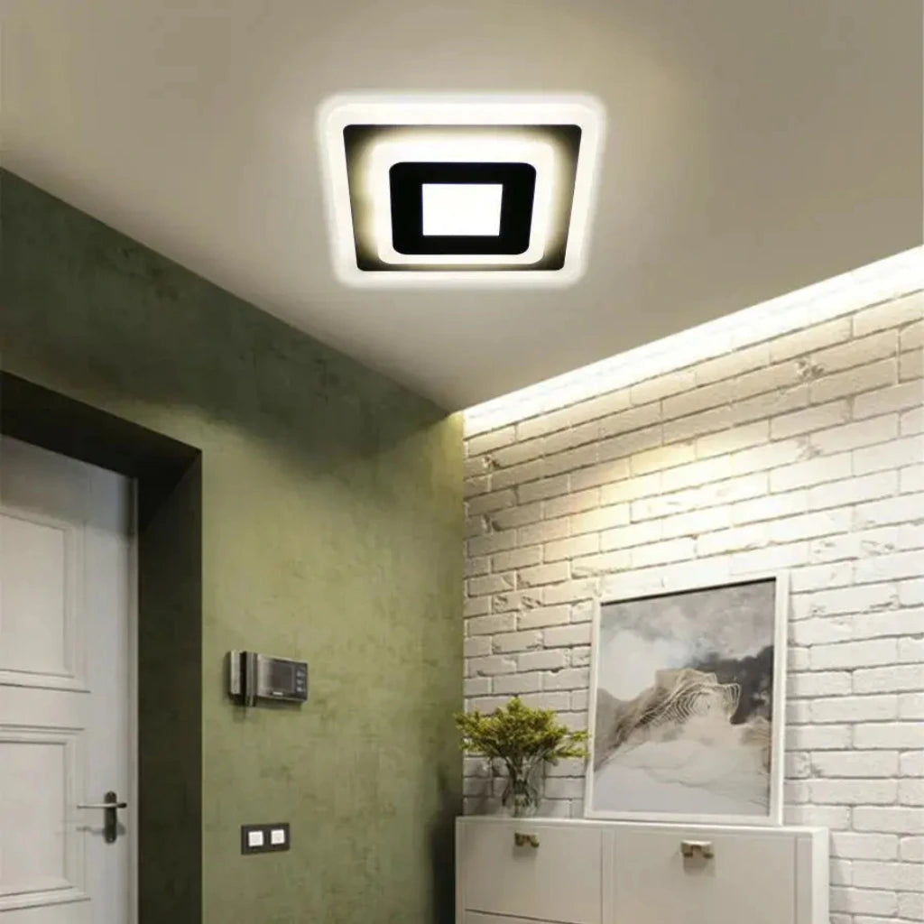 Πολυέλαιος LED MORNIKA 14W, Διάμετρος 25cm, Τετράγωνο, Ουδέτερο φως, Λευκός LED Πολυέλαιος Προεπιλεγμένος τίτλος Alessandro Design