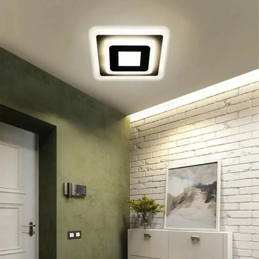 Πολυέλαιος LED MORNIKA 14W, Διάμετρος 25cm, Τετράγωνο, Ουδέτερο φως, Λευκός LED Πολυέλαιος Προεπιλεγμένος τίτλος Alessandro Design