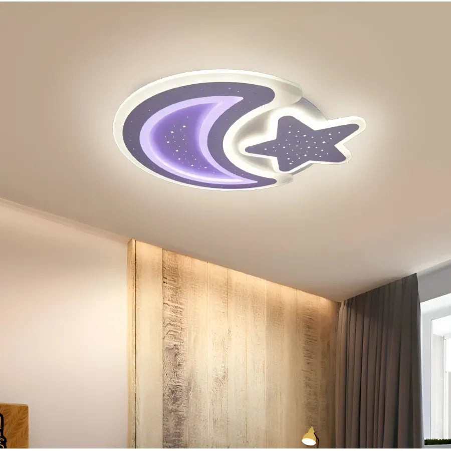 Πολυέλαιος LED με τηλεχειριστήριο CORALIA 90W, Σελήνη και αστέρι, Κρύο/Ζεστό/Ουδέτερο φως Dimmable Λευκοί πολυέλαιοι LED με τηλεχειριστήριο Προεπιλεγμένος τίτλος Alessandro Design
