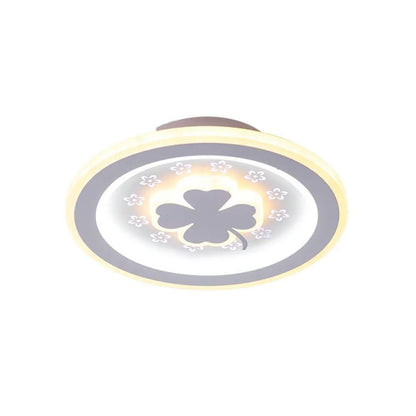 CLOVER LED RGB PINK 24W πολυέλαιος, Κρύο/Ζεστό/Ουδέτερο φως, Λευκός Προεπιλεγμένος Τίτλος Alessandro Design