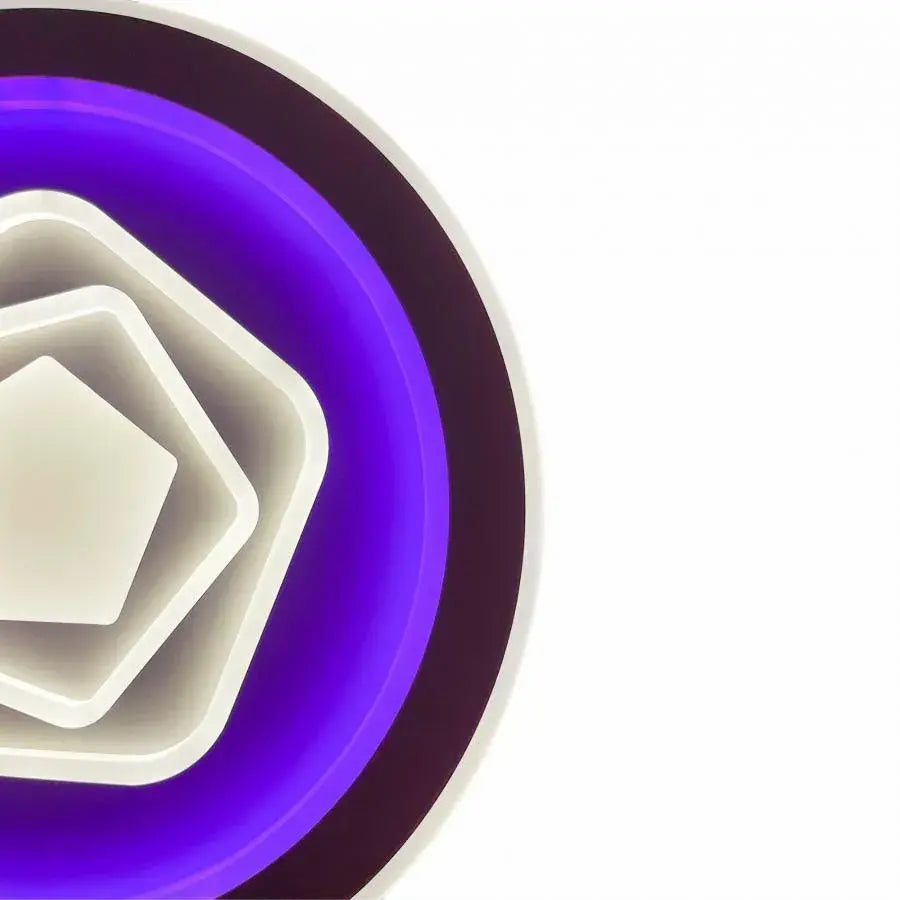 Πολυέλαιος LED με τηλεχειριστήριο MEIRA RGB, 180W, Κρύο/Ζεστό/Ουδέτερο φως, Ρυθμιζόμενο, Λευκοί πολυέλαιοι LED με τηλεχειριστήριο Προεπιλεγμένος τίτλος Alessandro Design