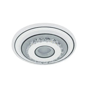 LED κρυστάλλινος πολυέλαιος SERILDA 40W, Διάμετρος 20cm, Κρύο/Ζεστό/Ουδέτερο φως, Λευκό