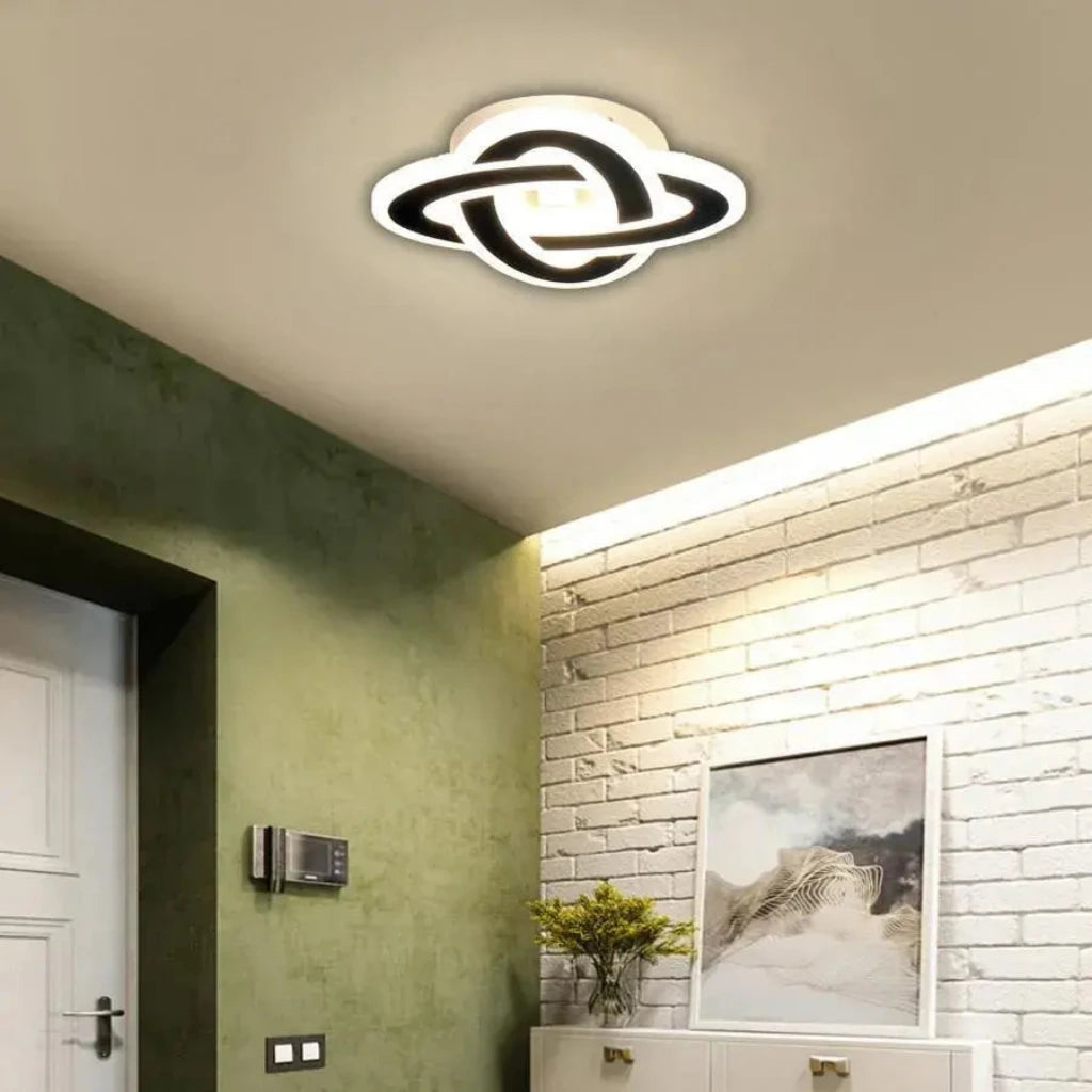Πολυέλαιος LED CRINELLA 44W, Διάμετρος 23cm, Κρύο/Ζεστό/Ουδέτερο φως 3000K/4000K/6000K, Μαύροι, μεταλλικοί και ακρυλικοί πολυέλαιοι LED Προεπιλεγμένος τίτλος Alessandro Design