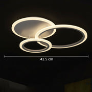 Πολυέλαιος LED με τηλεχειριστήριο LUCY 45W, 3 κύκλοι, κρύο/θερμ/ουδέτερο φως, ρυθμιζόμενο, λευκός πολυέλαιος LED με τηλεχειριστήριο Προεπιλεγμένος τίτλος Alessandro Design