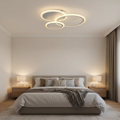 Πολυέλαιος LED με τηλεχειριστήριο LUCY 45W, 3 κύκλοι, κρύο/θερμ/ουδέτερο φως, ρυθμιζόμενο, λευκός πολυέλαιος LED με τηλεχειριστήριο Προεπιλεγμένος τίτλος Alessandro Design