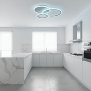 Πολυέλαιος LED με τηλεχειριστήριο LUCY 45W, 3 κύκλοι, κρύο/θερμ/ουδέτερο φως, ρυθμιζόμενο, λευκός πολυέλαιος LED με τηλεχειριστήριο Προεπιλεγμένος τίτλος Alessandro Design