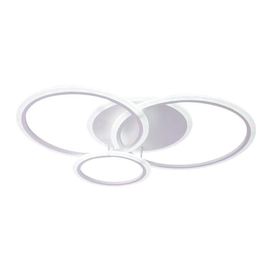 Πολυέλαιος LED με τηλεχειριστήριο LUCY 69W, 4 κύκλοι, κρύο/θερμό/ουδέτερο φως, ρυθμιζόμενο, λευκός πολυέλαιος LED με τηλεχειριστήριο Προεπιλεγμένος τίτλος Alessandro Design