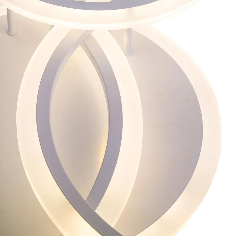 Πολυέλαιος LED με τηλεχειριστήριο LUCY 69W, 4 κύκλοι, κρύο/θερμό/ουδέτερο φως, ρυθμιζόμενο, λευκός πολυέλαιος LED με τηλεχειριστήριο Προεπιλεγμένος τίτλος Alessandro Design