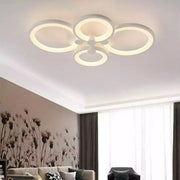 Πολυέλαιος LED με τηλεχειριστήριο ALANI 52W, 4 κύκλοι, κρύο/θερμ/ουδέτερο φως, ρυθμιζόμενο, λευκός πολυέλαιος LED με τηλεχειριστήριο Προεπιλεγμένος τίτλος Alessandro Design