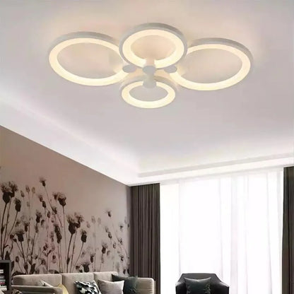 Πολυέλαιος LED με τηλεχειριστήριο ALANI 52W, 4 κύκλοι, κρύο/θερμ/ουδέτερο φως, ρυθμιζόμενο, λευκός πολυέλαιος LED με τηλεχειριστήριο Προεπιλεγμένος τίτλος Alessandro Design