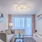Πολυέλαιος LED με τηλεχειριστήριο ALANI 168W, 6 κύκλοι, κρύο/θερμ/ουδέτερο φως, ρυθμιζόμενο, λευκός πολυέλαιος LED με τηλεχειριστήριο Προεπιλεγμένος τίτλος Alessandro Design