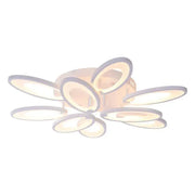 Πολυέλαιος LED με τηλεχειριστήριο SUNFLOWER 98W, 9 Στοιχεία, Κρύο/Ζεστό/Ουδέτερο φως, Ρυθμιζόμενο, Λευκοί πολυέλαιοι LED με τηλεχειριστήριο Προεπιλεγμένος τίτλος Alessandro Design