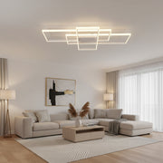 Πολυέλαιος LED με τηλεχειριστήριο LANDEN 84W, 3 Στοιχεία, Κρύο/Ζεστό/Ουδέτερο φως, Ρυθμιζόμενο, Λευκοί πολυέλαιοι LED με τηλεχειριστήριο Προεπιλεγμένος τίτλος Alessandro Design
