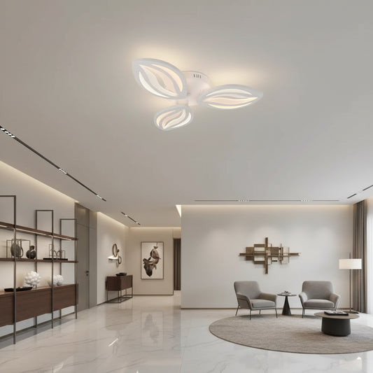Πολυέλαιος LED με τηλεχειριστήριο ORCHID 40W, 3 πέταλα, κρύο/θερμό/ουδέτερο φως, ρυθμιζόμενο, λευκός πολυέλαιος LED με τηλεχειριστήριο Προεπιλεγμένος τίτλος Alessandro Design