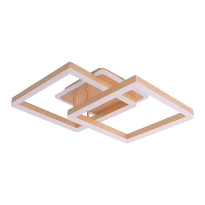Πολυέλαιος LED με τηλεχειριστήριο ARWEN 142W, 2 τετράγωνα, κρύο/θερμό/ουδέτερο φως, ρυθμιζόμενο, χρυσοί πολυέλαιοι LED με τηλεχειριστήριο Προεπιλεγμένος τίτλος Alessandro Design