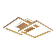 Πολυέλαιος LED με τηλεχειριστήριο ARWEN 142W, 2 τετράγωνα, κρύο/θερμό/ουδέτερο φως, ρυθμιζόμενο, χρυσοί πολυέλαιοι LED με τηλεχειριστήριο Προεπιλεγμένος τίτλος Alessandro Design